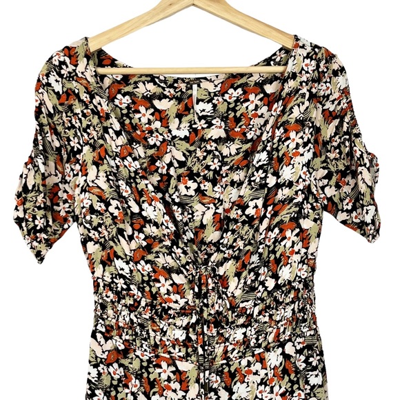 Free People Forget Me Not Floral Smocked Mini Dress - Picture 6 of 12